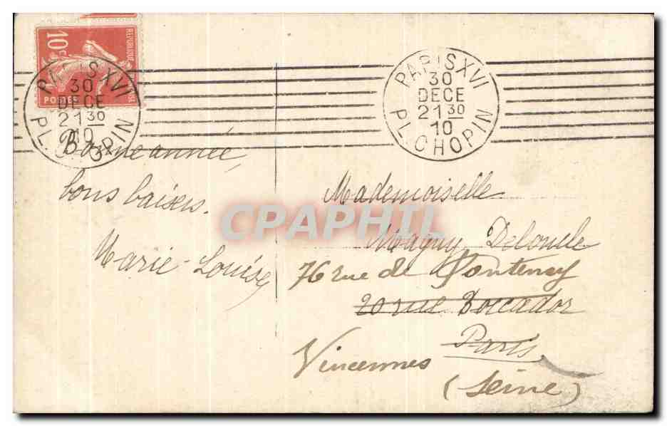 CPA Fantaisie Enfant — Rückseite