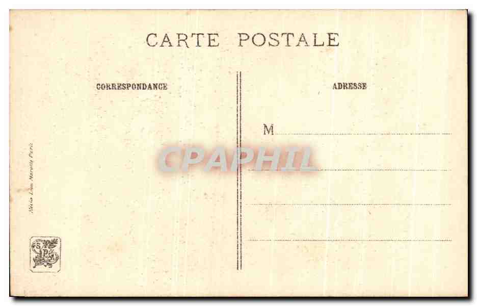 CPA Fantaisie Quentin de la Tour Louis de sylvestre  — Verso