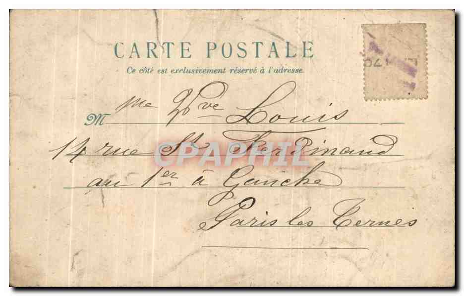 CPA Fantaisie Fleurs  — Verso