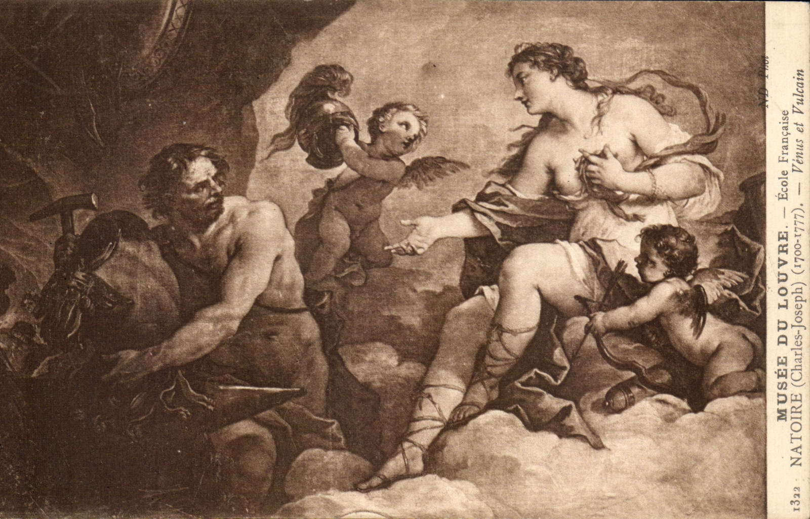 CPA Musee du Louvre Natoire Venus et Vulcain 