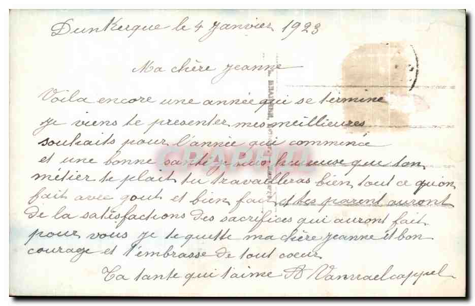 CPA Fantaisie Femme  — Verso
