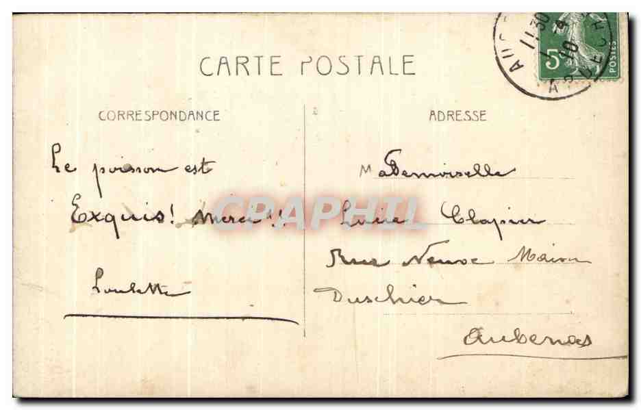 CPA Fantaisie Enfant Cerises — Rückseite