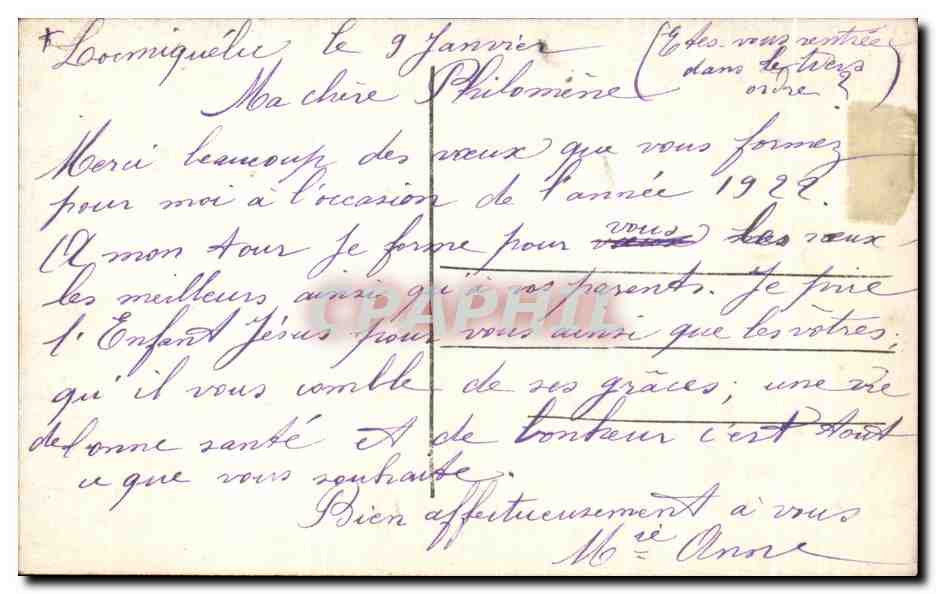 CPA Fantaisie Enfant — Verso