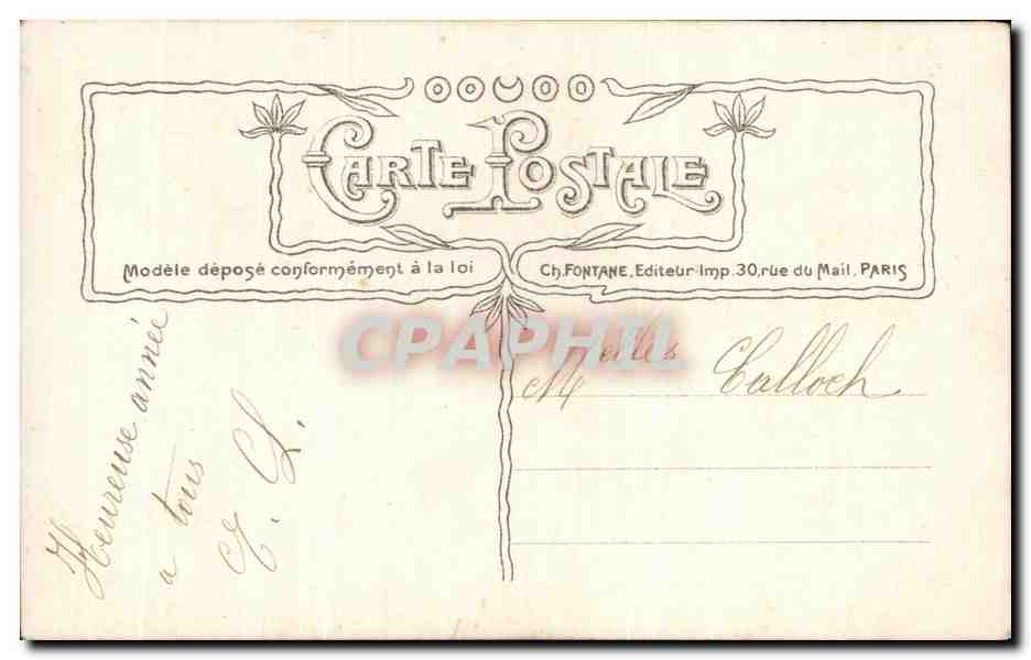CPA Fantaisie Enfant — Rückseite