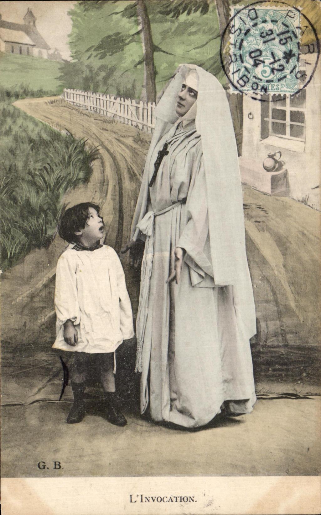 Sujet religieux — L'Invocation — G.B.