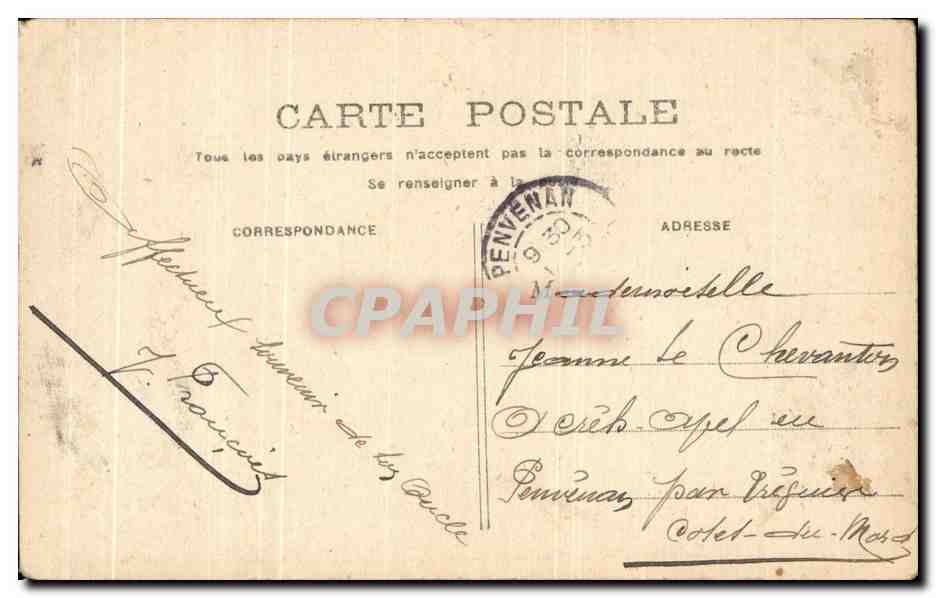 CPA Fantaisie Enfant — Rückseite