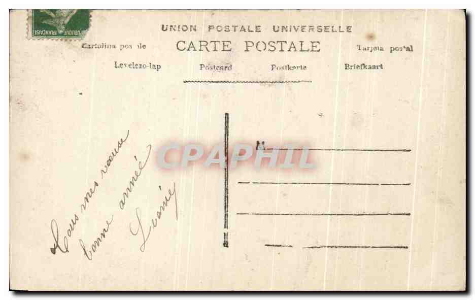 CPA Fantaisie Femme  — Rückseite
