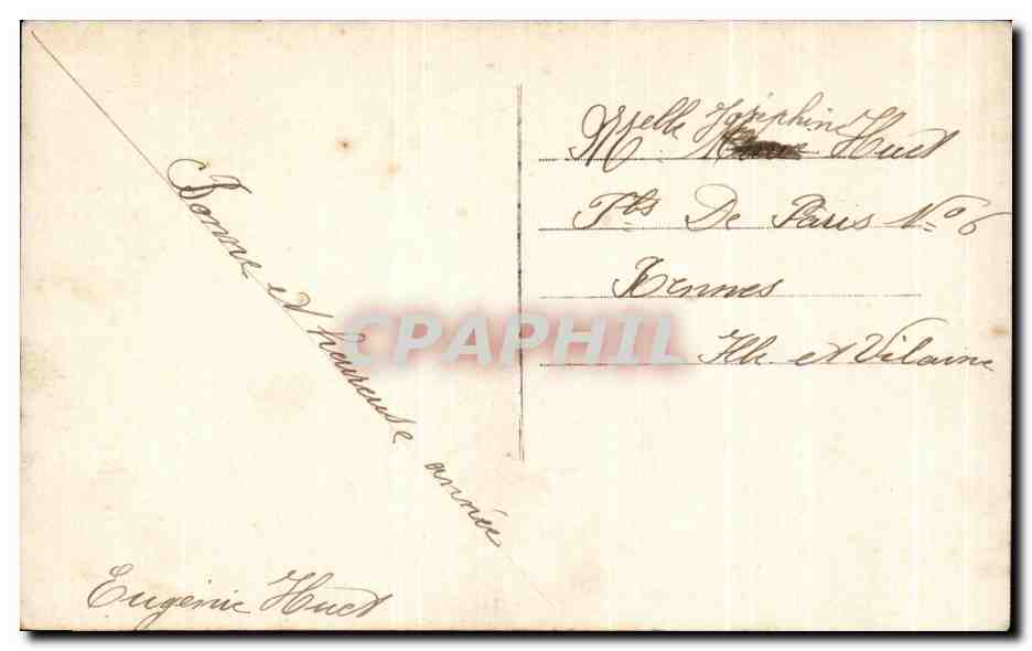 CPA Fantaisie Femme  — Rückseite