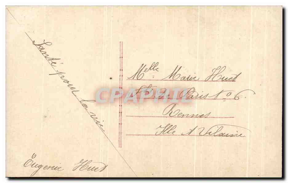CPA Fantaisie Femme  — Back