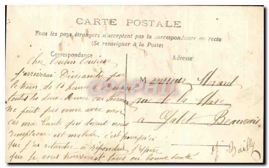 CPA Fantaisie Enfants — Verso