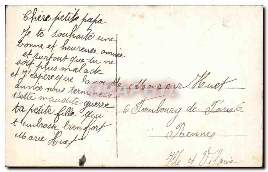 CPA Fantaisie Enfant — Verso
