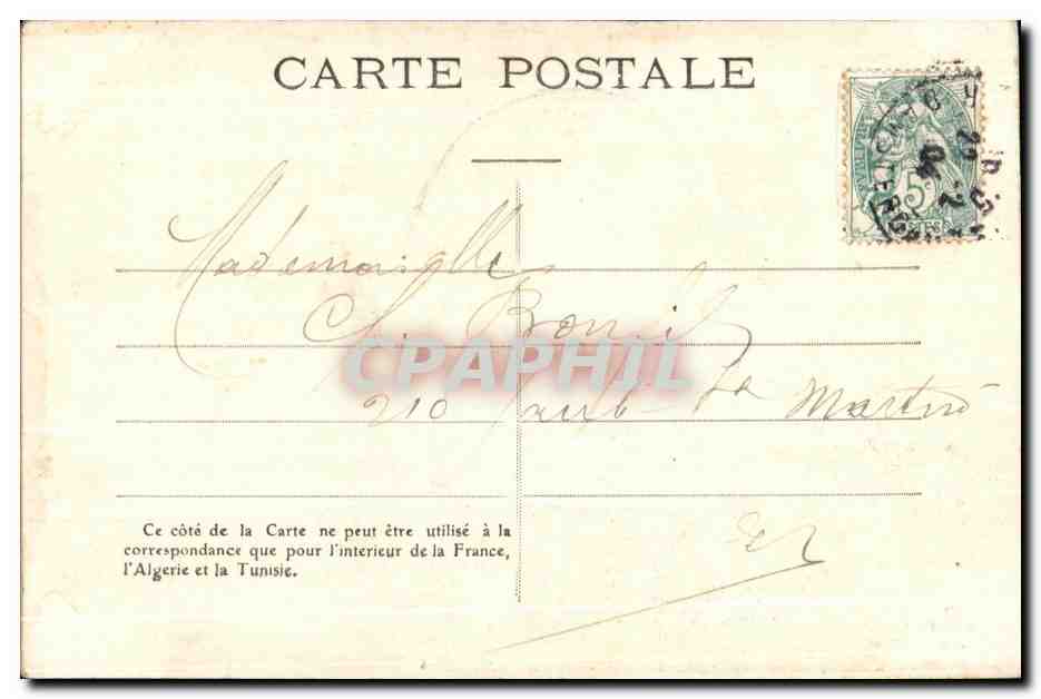 CPA Fantaisie Enfant Chien le favori  — Rückseite