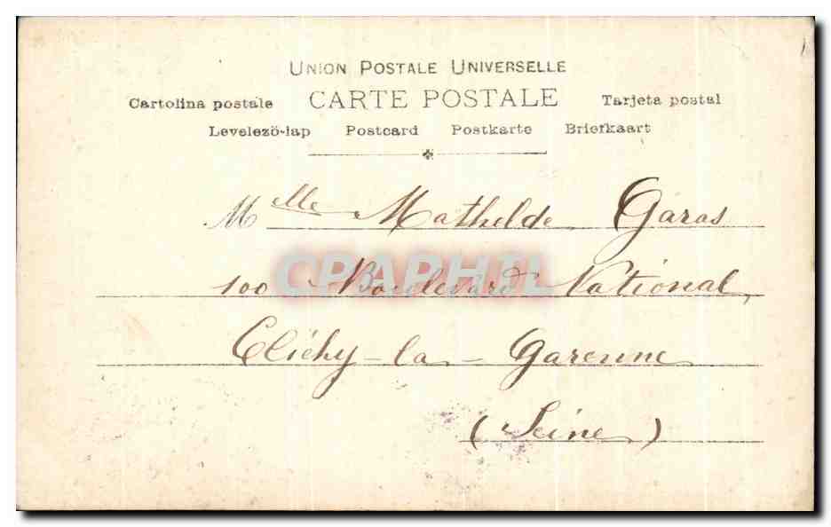 CPA Fantaisie Enfant — Verso