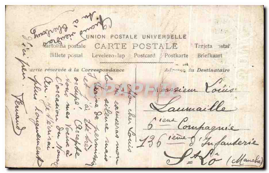 CPA Fantaisie Femme et enfant  — Rückseite