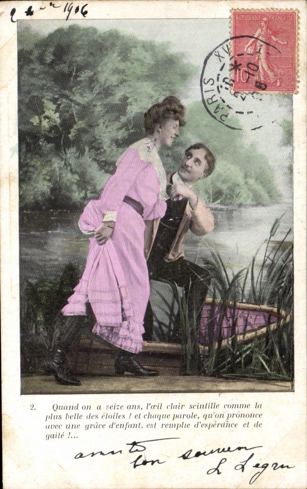 CPA Fantaisie Femme 