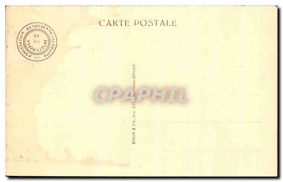 CPA Fantaisie Enfants et cigognes — Verso