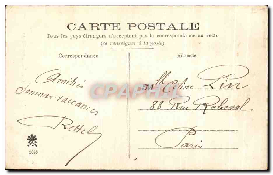 CPA Jeanne d'arc ecoutant ses voix par Chapu  — Back