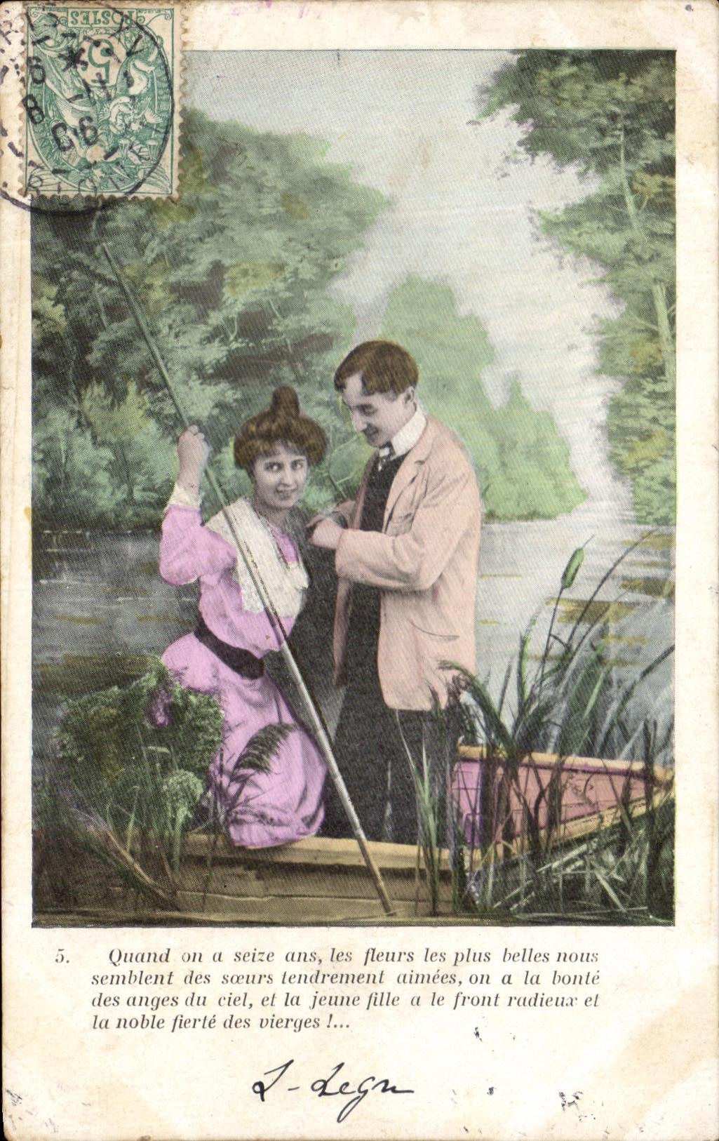 CPA Fantaisie Femme 