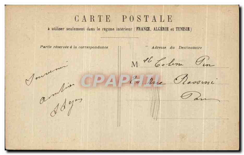 CPA Fantaisie Femme  — Verso