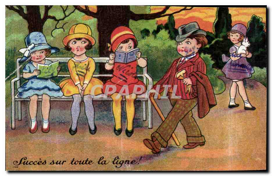 CPA Fantaisie humour Succes sur toute la ligne 