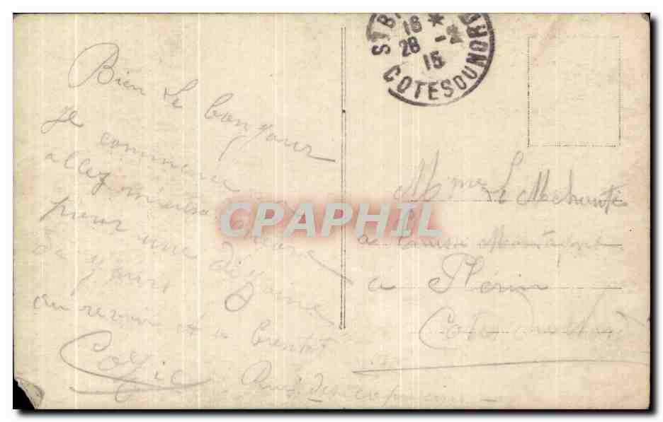 CPA Fantaisie Femme  — Rückseite
