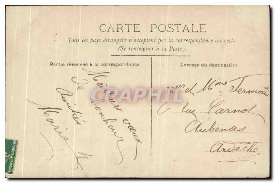CPA Fantaisie Femme  — Rückseite