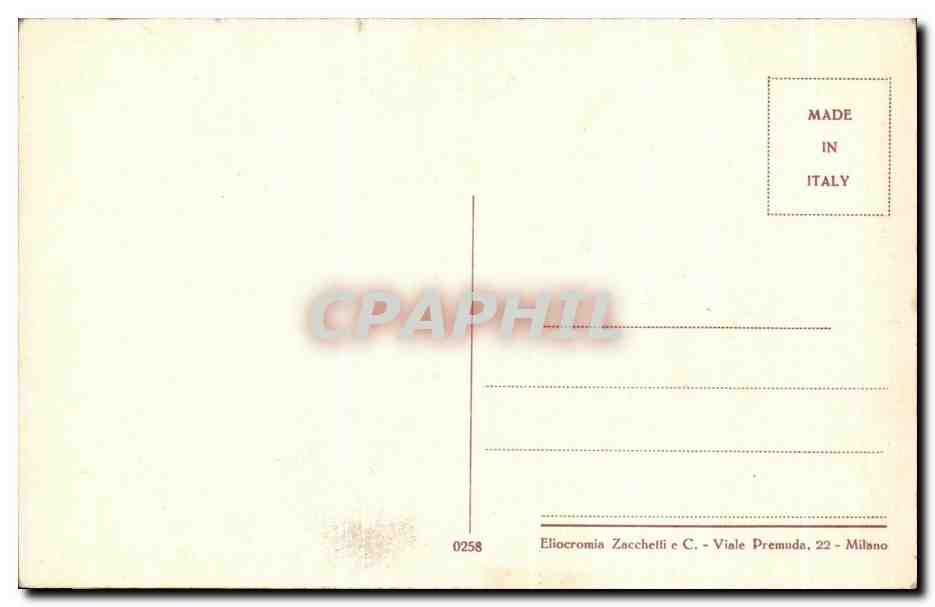 CPA Fantaisie la madonne Col Figlio Duccio di Buoninsegna — Rückseite