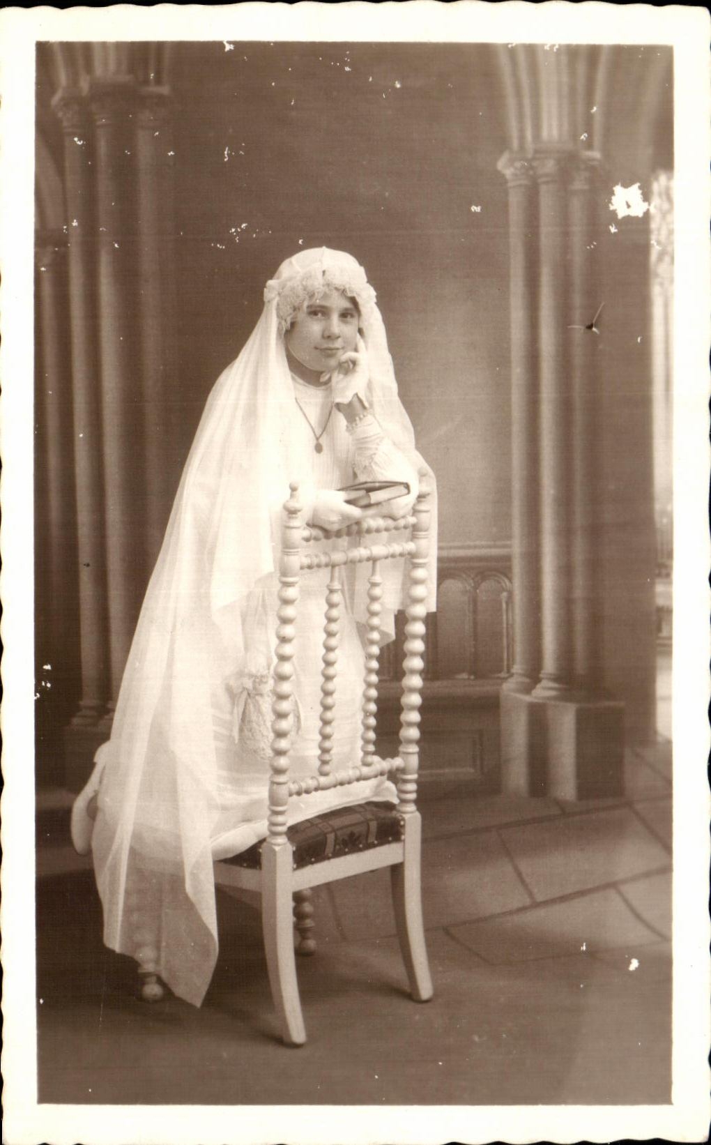 CARTE PHOTO Femme mariage 