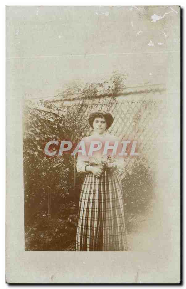 CARTE PHOTO Femme mariage 