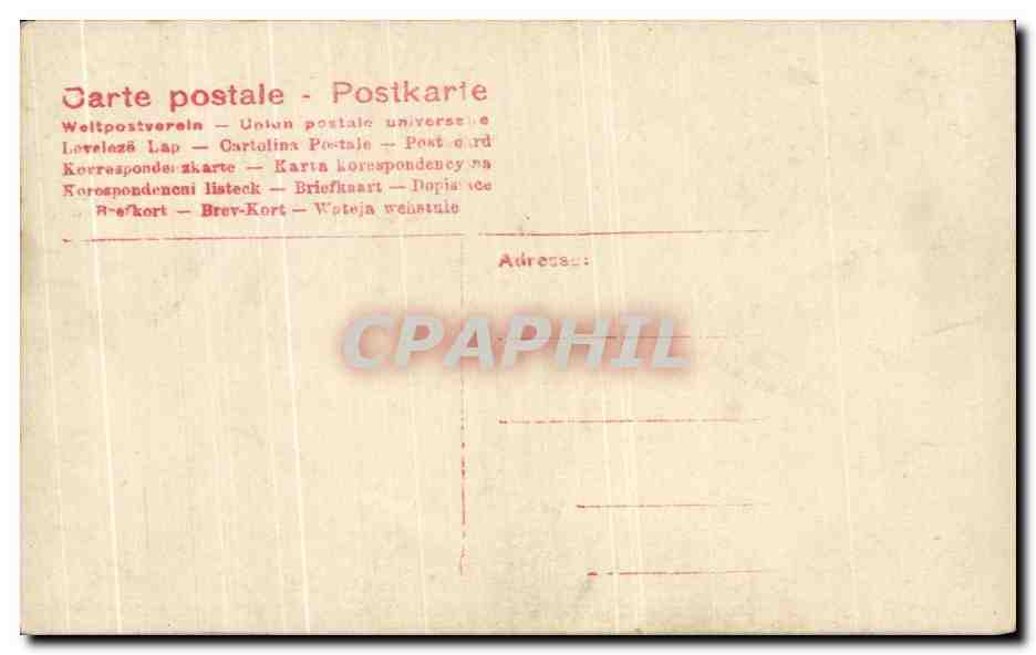 CPA Fantaisie Femme  — Rückseite