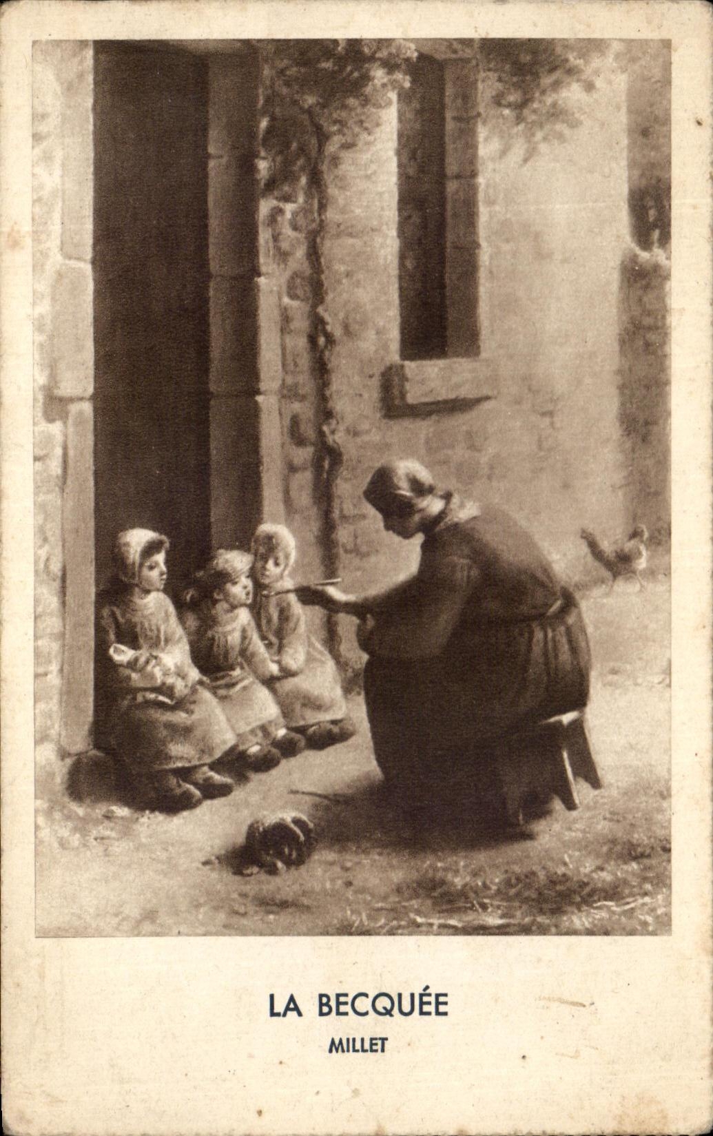 CPA la becquee Millet 