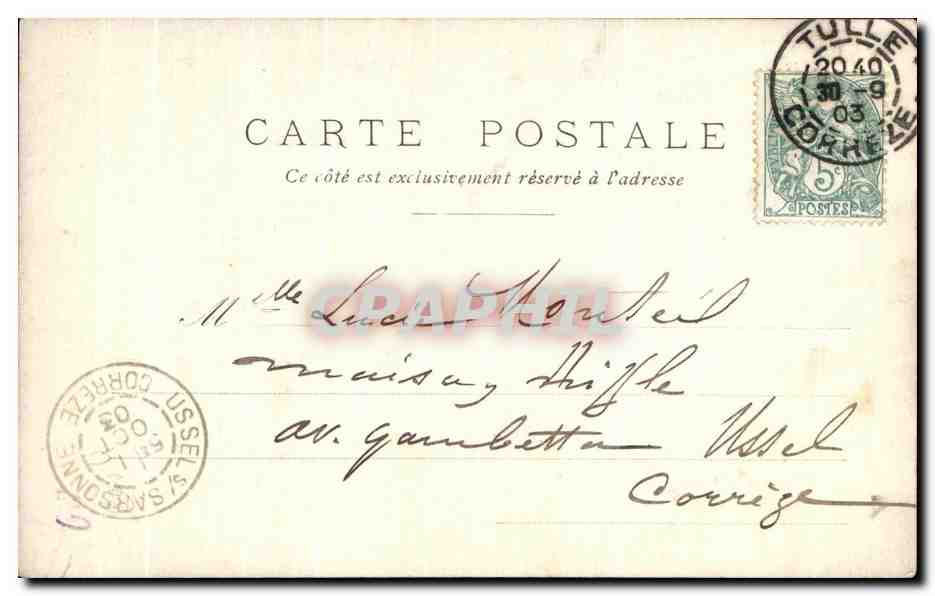 CPA Fantaisie Jeune hommeles fiances — Rückseite