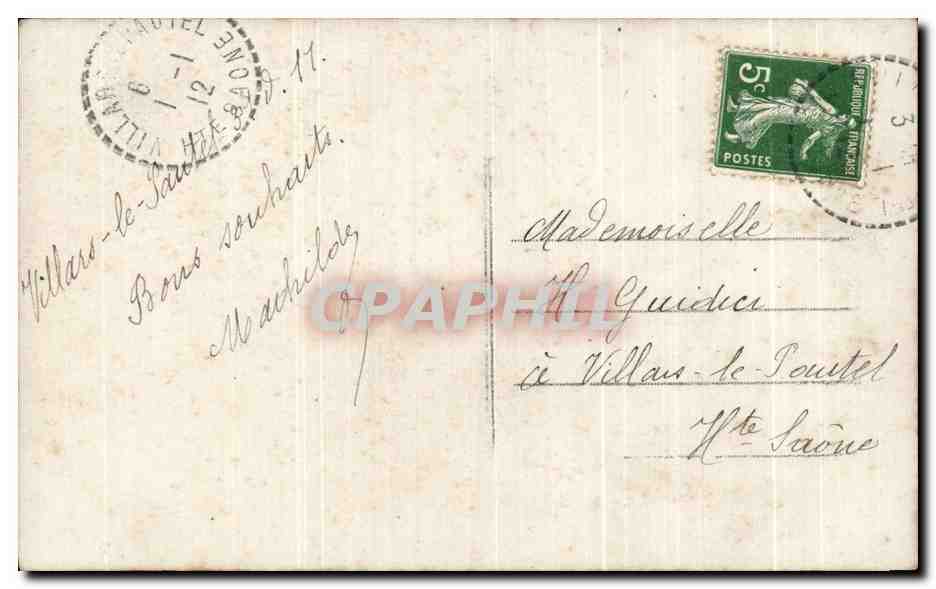 CPA Fantaisie Femme  — Verso