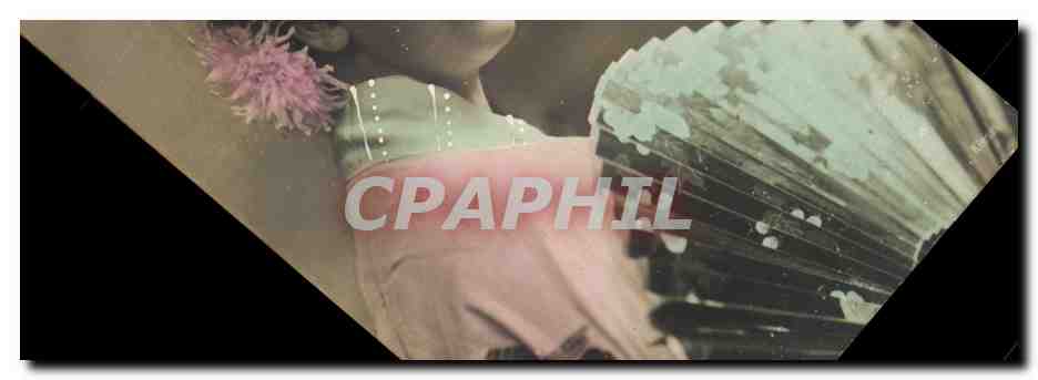 CPA Fantaisie Femme Edith Withney Eventail