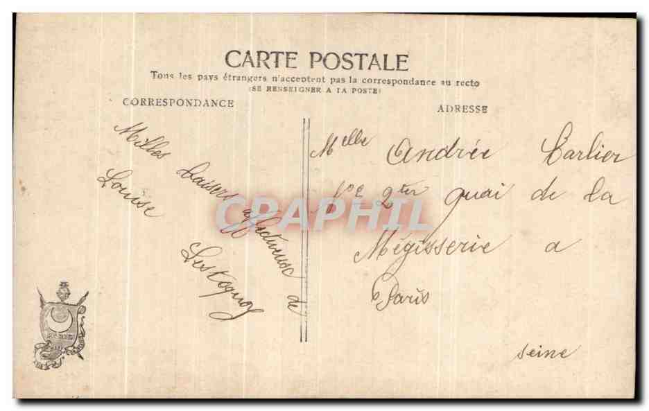 CPA Fantaisie Femme Mariage  — Rückseite
