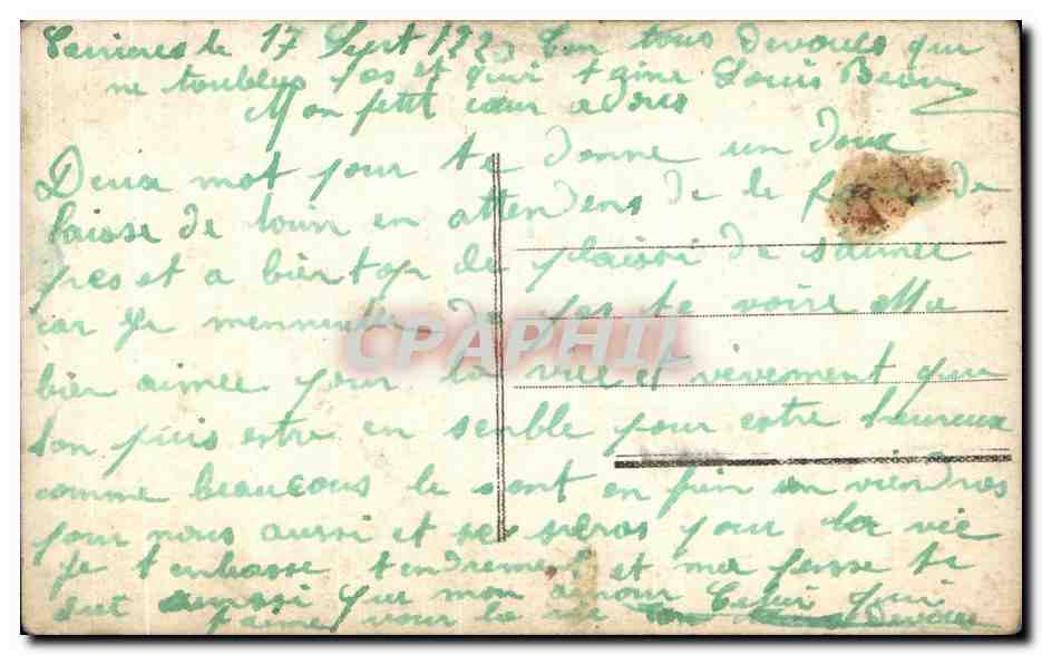CPA Fantaisie Femme  — Rückseite