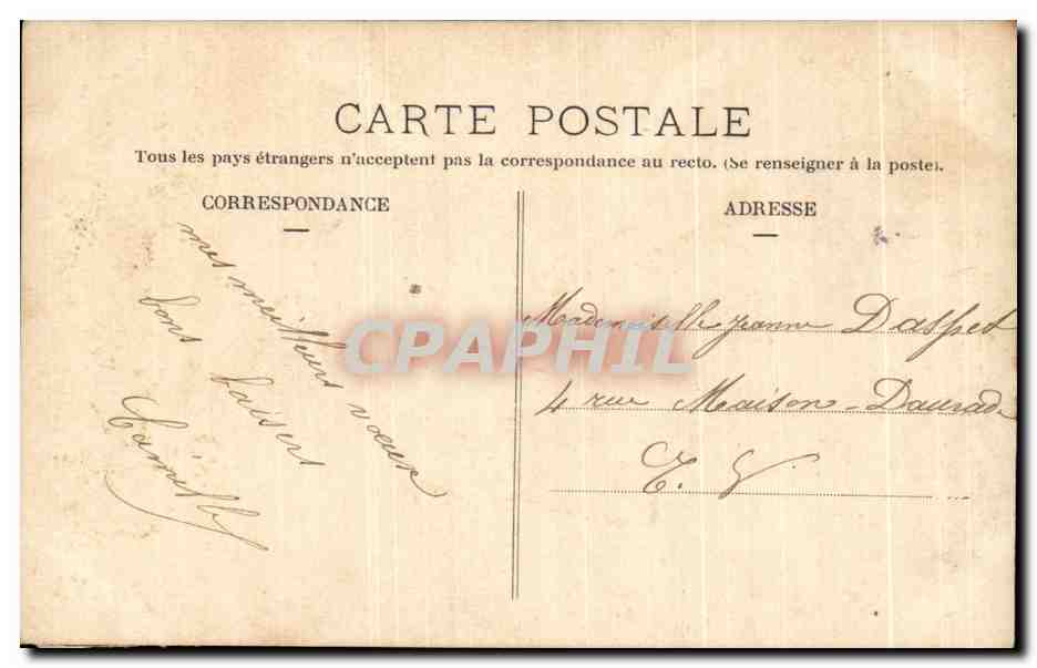 CPA Fantaisie Femme  — Rückseite