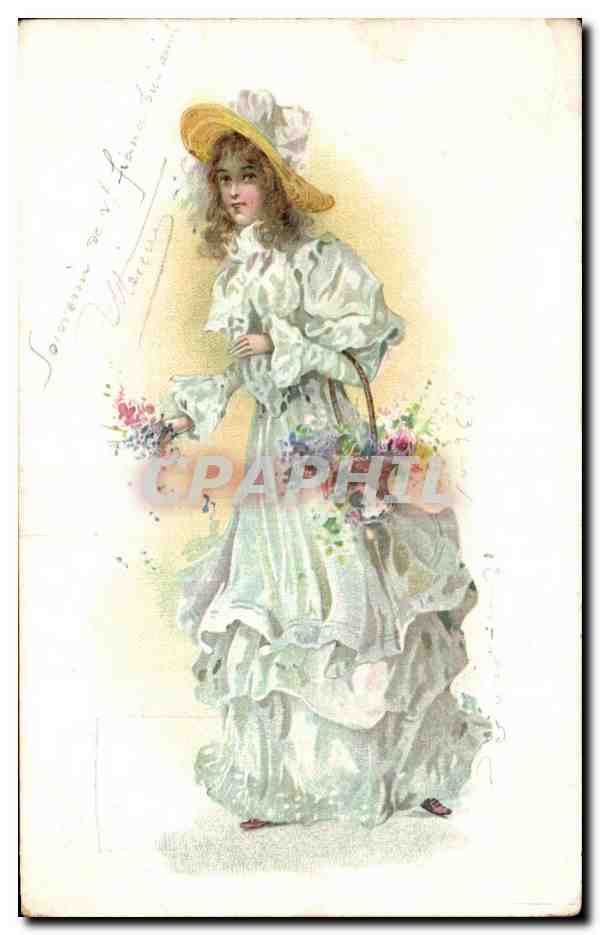 CPA Fantaisie Femme 