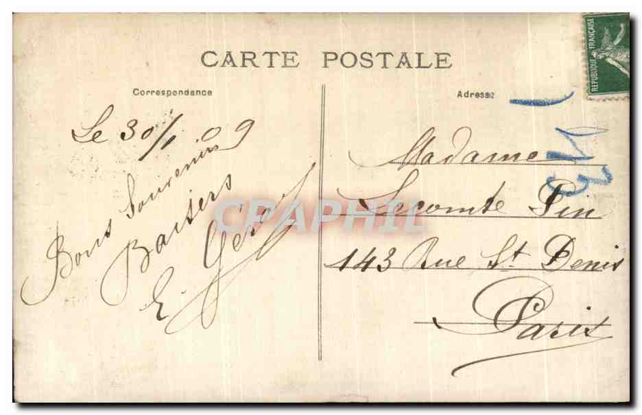 CPA Fantaisie Femme  — Verso