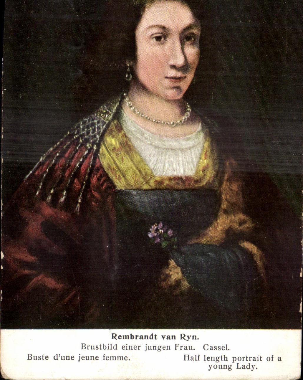 Buste d'une jeune femme — Rembrandt van Ryn — Cassel — Cichorie Trampler, série 2008/6