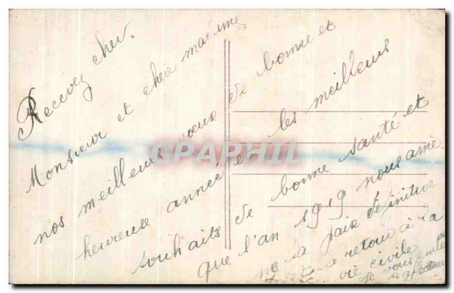 CPA Fantaisie Femme  — Rückseite