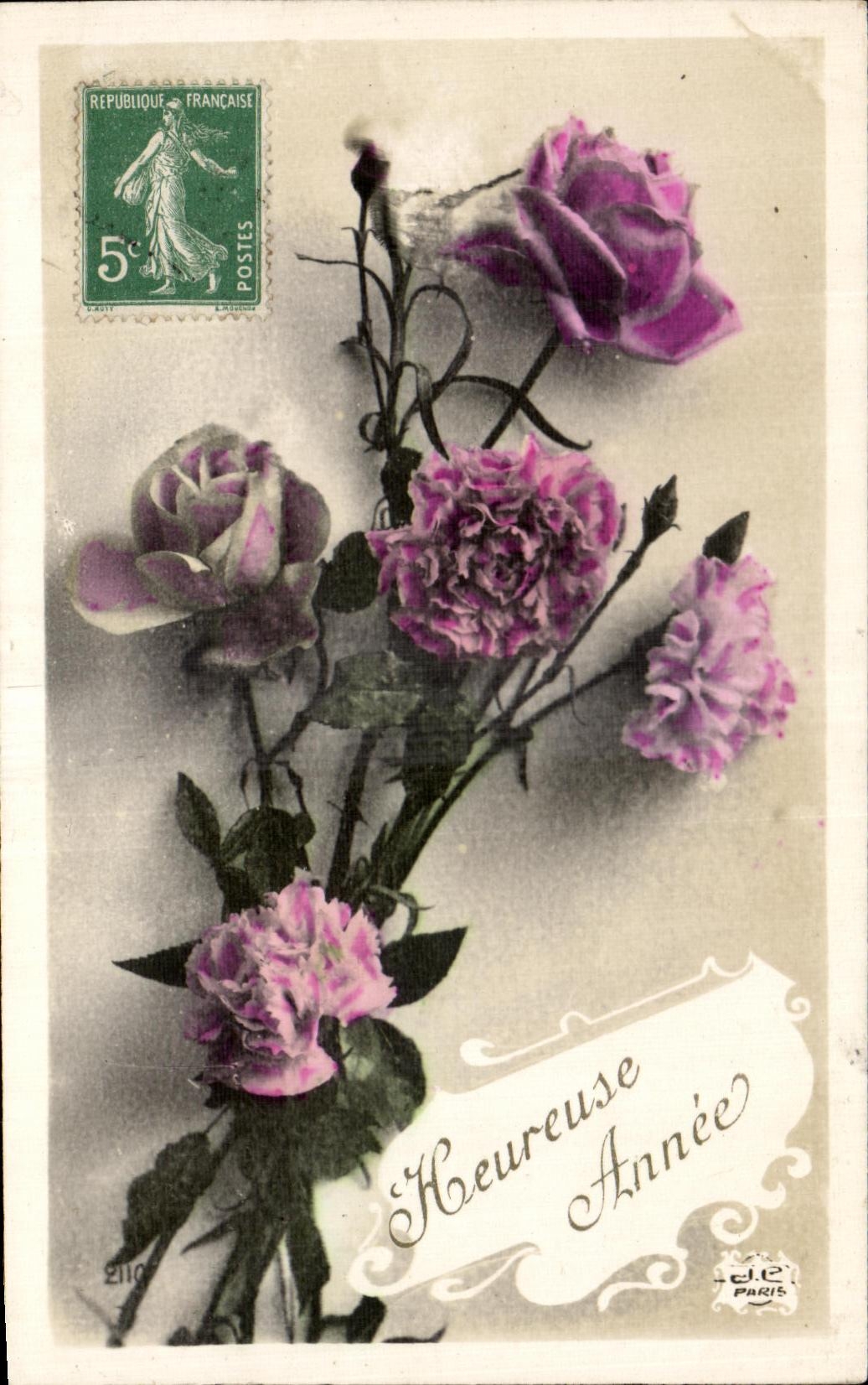 CPA Fantaisie Fleurs 