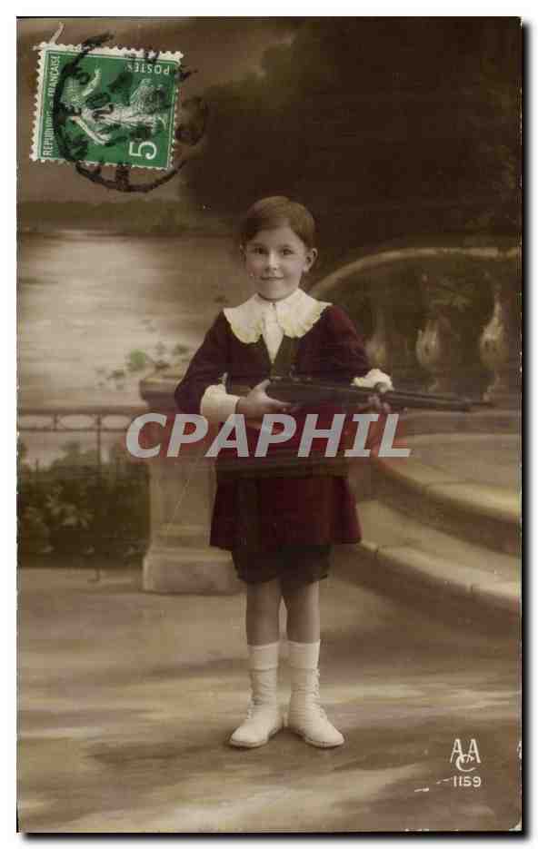 CPA Fantaisie Enfant Fusil