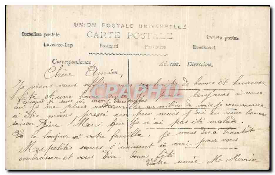Femme en robe rose tenant un grand bouquet — Sainte-Beuve — éditeur inconnu, n° 913 — Reverso