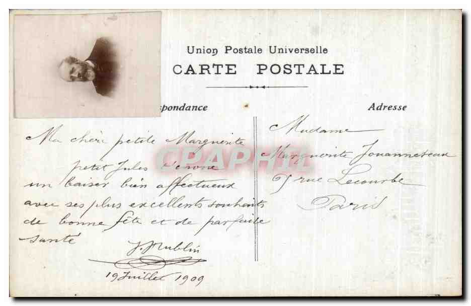CPA Fantaisie Enfant — Rückseite