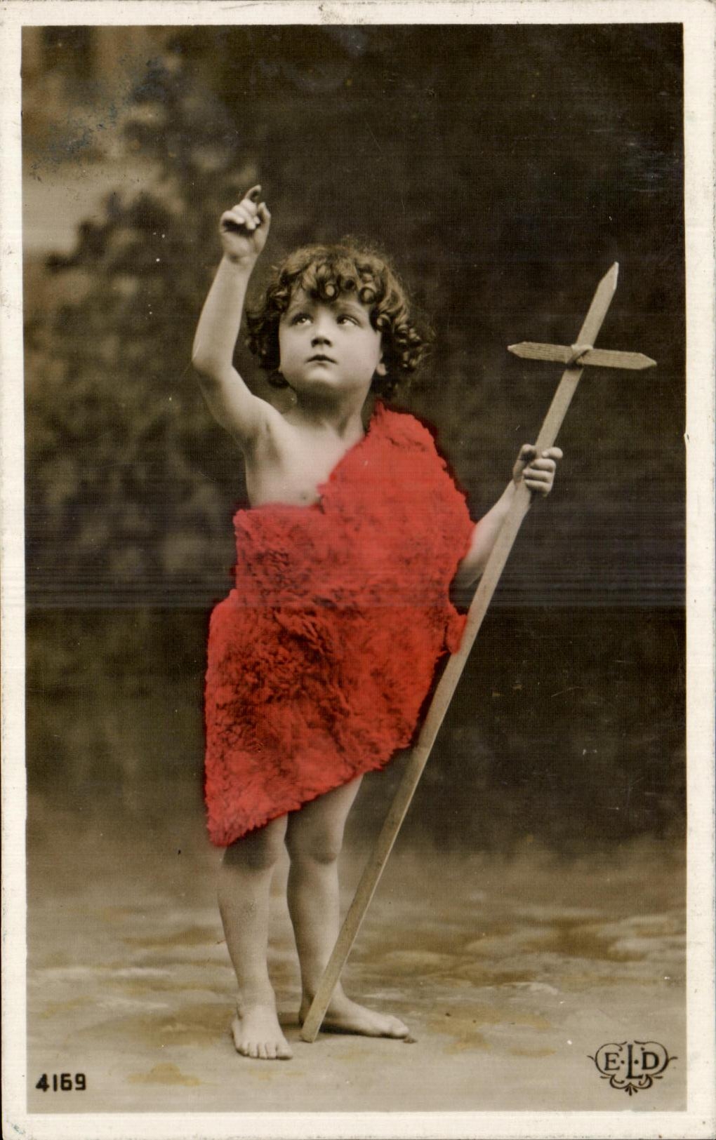 CPA Fantaisie Enfant Croix 