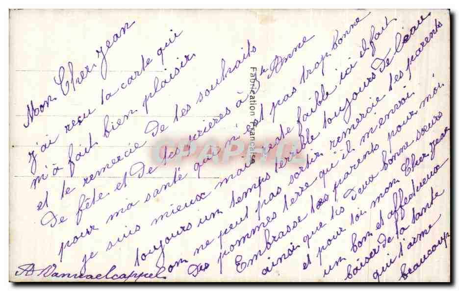 CPA Fantaisie Enfant Garcon  — Rückseite