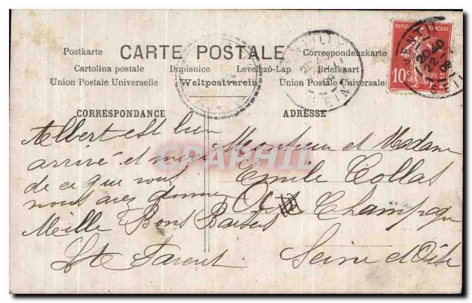 CPA Fantaisie Enfant — Rückseite