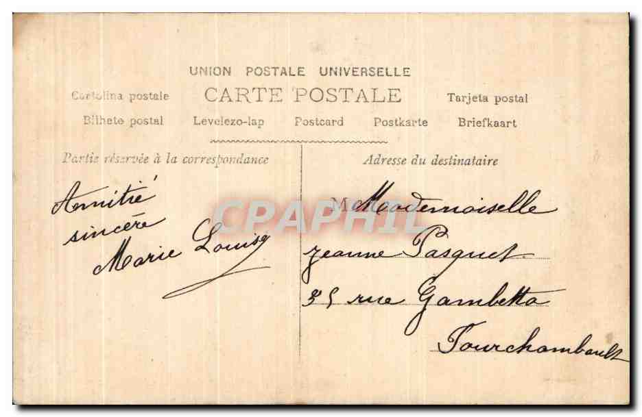 CPA Fantaisie Enfant — Rückseite