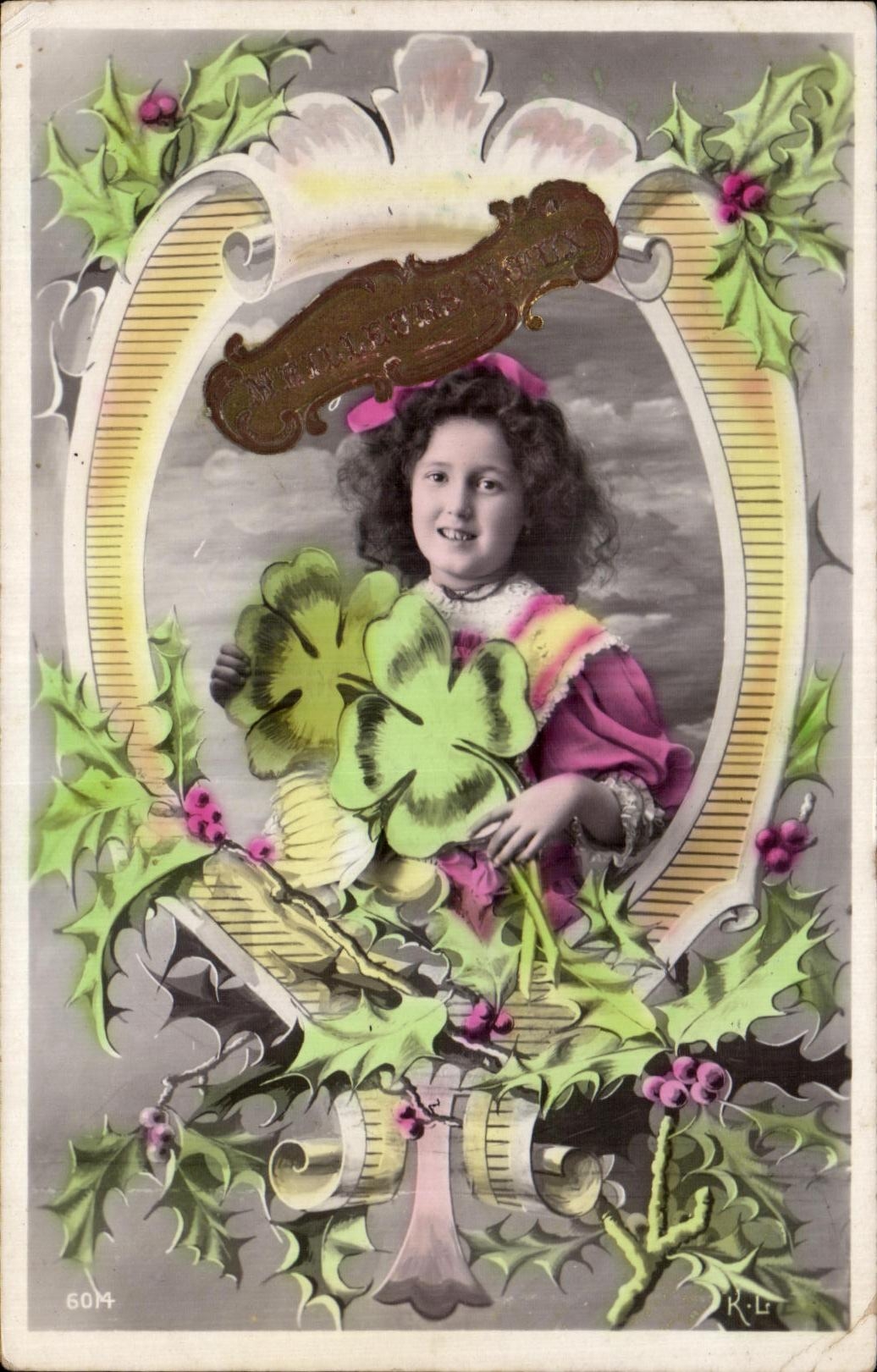 CPA Fantaisie Enfant Trefle